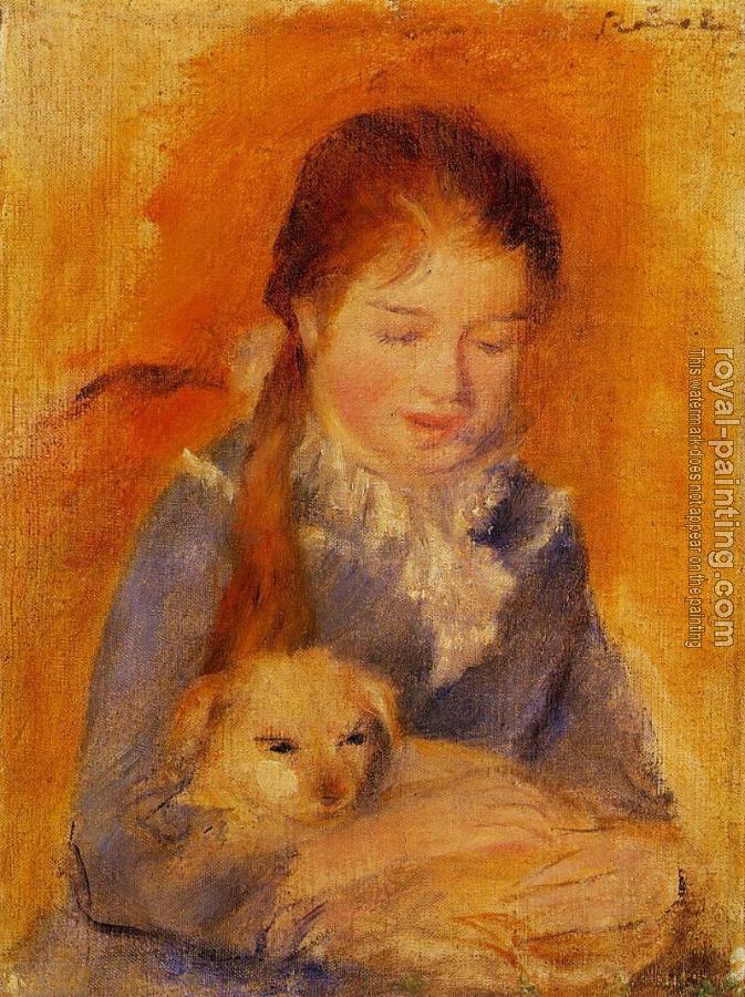 Pierre Auguste Renoir : Girl with a Dog